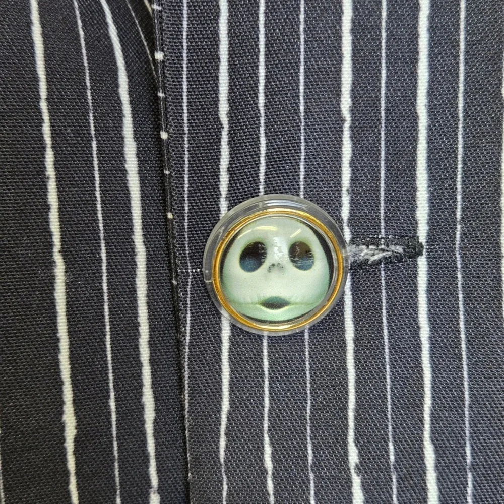 Nightmare Before Christmas Jack Skellington Pinstriped Blazer Spirit Costume Med